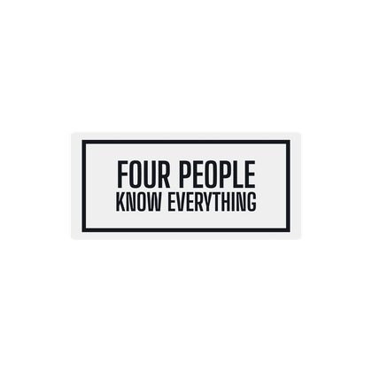 309 v12 N186 FOUR PEOPLE KNOW EVERYTHING